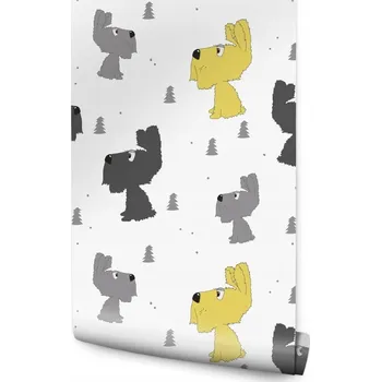 Fototapeta Dětská tapeta PEJSCI Stromky jako z Kresleného filmu