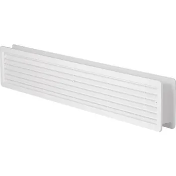 Větrací mřížka Mřížka větrací dveřní (2 kusy) – 500 × 90 mm bílá