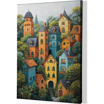 Obraz Obraz na plátně - Strmé kopce Duvionu FeelHappy.cz Velikost obrazu: 30 x 40 cm