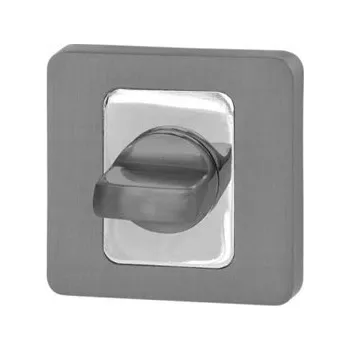 Dveřní kování Interiérová klika VDS Čtvercová rozeta, Štít s WC zámkem