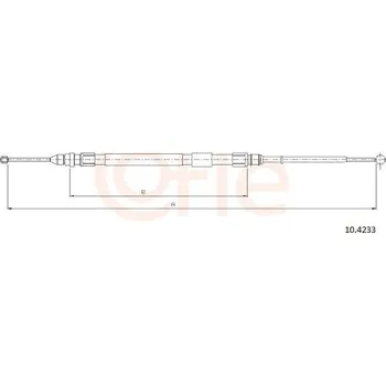 Lanko parkovací brzdy Tažné lanko, parkovací brzda COFLE 10.4233