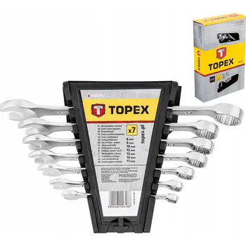 Klíč TOPEX Sada Očkoploché klíče 6-17 mm 35D379