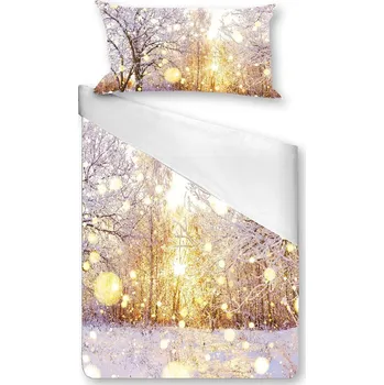 Povlečení Gipetex Natural Dream 3D Italské povlečení 100% bavlna Alba - 140x220 / 70x90 cm