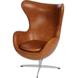 Nábytek PEGAS Křeslo Vejce světle hnědé vintage Premium