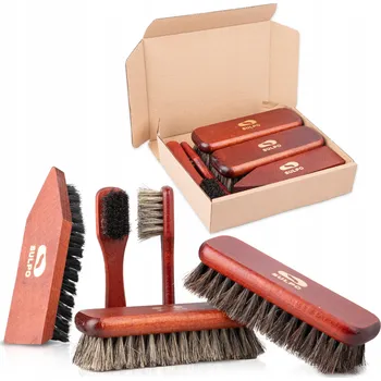 Drátěný kartáč Kartáč na boty Sulpo sada 3 ks z koňských žíní