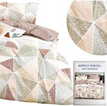 Povlečení Povlečení 160x200 3dílné Bavlněný satén Aida Sada 2x Povlak na polštář