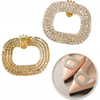 Obraz Klipsy na boty s krystalky a zirkony, 2 ks KDB51