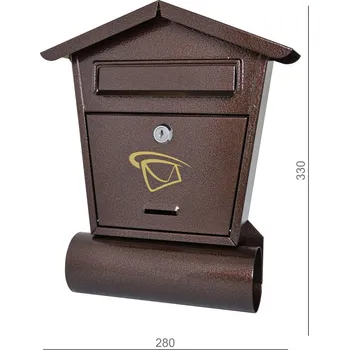 Poštovní schránka Poštovní schránka 280x310x50 mm měděná