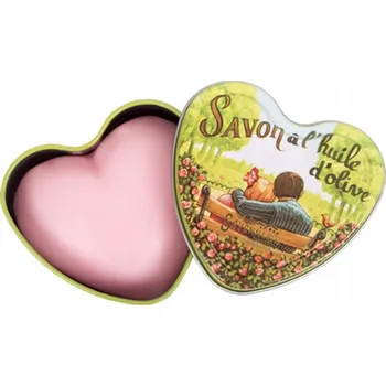 Koupelová kosmetika Marseillské mýdlo La Savonnerie de Nyons PAČULI BOX SRDCE LOVE 100g