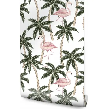 Fototapeta Tapeta do chodby PLAMEŇÁCI Palmy Zeleň Příroda