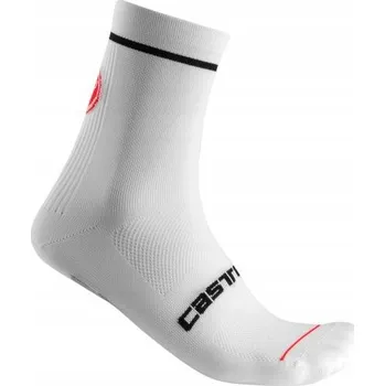Pánské ponožky Castelli cyklistické ponožky Entrata 9 bílé, velikost 35-39
