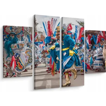 Obraz Vícedílný obraz KARNEVAL v Bolívii 3D 80x60