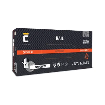 Pracovní oblečení CERVA Rail pudrované rukavice čiré 100 ks