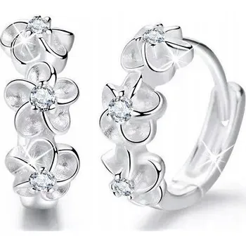 Náušnice STŘÍBRNÉ NÁUŠNICE 925 KROUŽKY PRO DÍVKU DZ