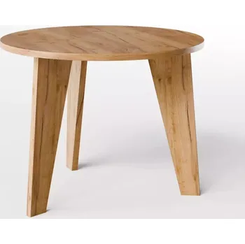 Jídelní stůl Stůl kulatý ROSE Ø90 cm do kuchyně, obývacího pokoje, jídelny Dub Craft