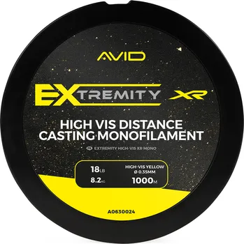 Avid Carp Vlasec Extremity Hi-Vis XR Mono 1000 m - 0,35 mm 8,2 kg