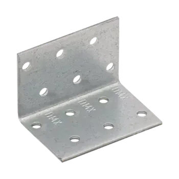 Úhloměr KMP 2 - úhelník montážní s prolisem 40x40x60x1,5 mm (Úhelník zesílený montážní kovový )