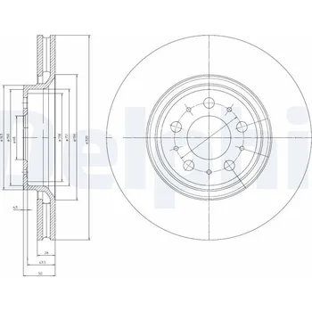 Brzdový kotouč Brzdový kotouč DELPHI BG4071