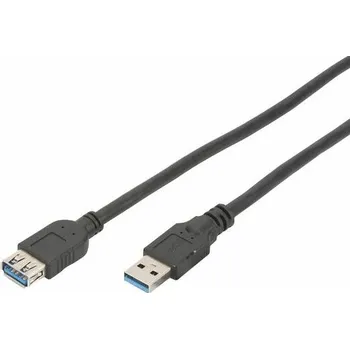 Elektrická zásuvka ASSMANN Kabel USB 3.0 USB A zásuvka,USB A vidlice niklovaný 1,8m