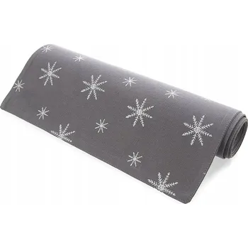 ubrus Běhoun na stůl bavlněný, šedý, 130 x 32 cm