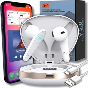 Sluchátka Bezdrátová sluchátka do uší ZeeTech Bezdrátová Bluetooth sluchátka X19