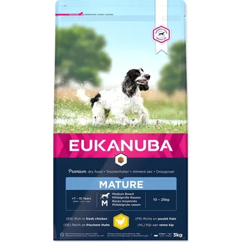 Krmivo pro psa Krmivo EUKANUBA Mature Medium 3kg
