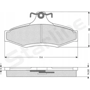 Brzdová destička Brzdové destičky Starline BD S310