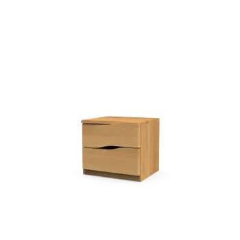 Noční stolek Noční stolek JELÍNEK ELEN dvouzásuvkový Buk, Milk