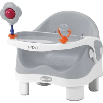 Jídelní židlička Lorelli jídelní židlička 2v1 PIXI GREY (šedá) - nástavec na židli