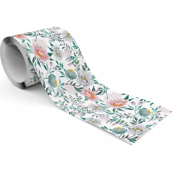 Fototapeta Dekorativní Bordura do obýváku Pastelové KVĚTY Pivoňky Abstrakce