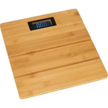 Osobní váha Berilo Digitální osobní váha Bambus Kaštanová 150 kg (30 x 2,7 x 30 cm)