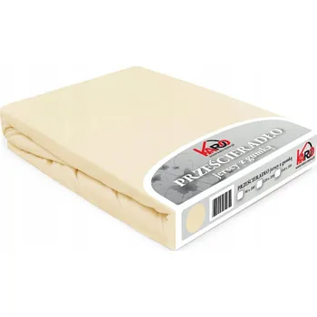 Prostěradlo Prostěradlo jersey s gumou 120x200 krémové Constance KARO