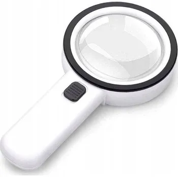 Lupa Sklo 10x pro čtení s LED podsvícením, Dárek