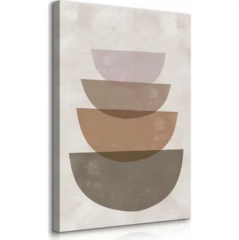 Obraz VELKÝ OBRAZ DO OBÝVÁKU BETONOVÉ MÍSY STYL BOHO ABSTRAKCE 40x50