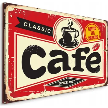 Obraz Nástěnný obraz Šálek Kávy NÁPISY Retro 70x50