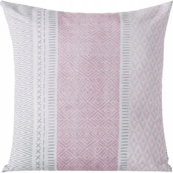 Povlak na polštářek DEKORAČNÍ POVLAK NA JASAN 45x45 POLŠTÁŘ JASIEK MOyA/1 RŮŽOVÝ