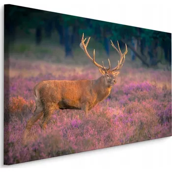 Obraz Obraz na plátně JELEN v Říji Květiny 40x30