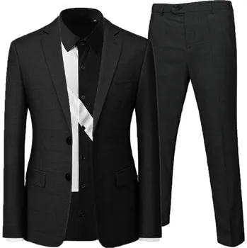 Pánský luxusní oblek MC143 Velikost: 3XS, Barva (Varianta): Sada 2 ks černá
