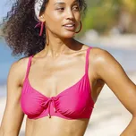 Plavková vyztužená podprsenka s kosticemi Solaro malinová 75B