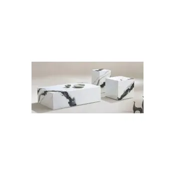 Konferenční stolek Konferenční stolek Monnarita obdélníkový 60 x 100 x 30 cm bílý