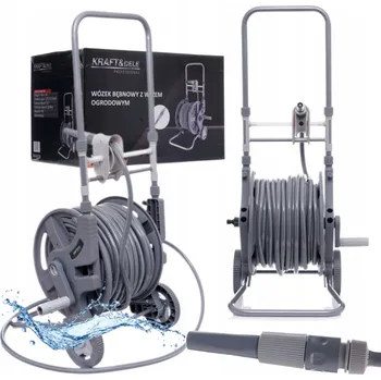 Zahradní hadice Zahradní vozík s hadicí 45m + 2m 1/2" KD2078 KRAFT&DELE