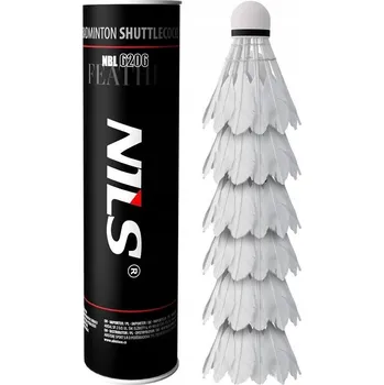 IP kamera Míčky pro Badmintonové hry Tréninkové Pírkové Bílé NILS Sada 6 ks