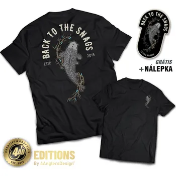 Rybářské oblečení 4ANGLERSDESIGN Tričko Back To The Snags - XL