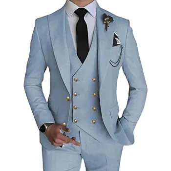 Plesový oblek MC447 Velikost: L, Barva (Varianta): 2 knoflíky Sky