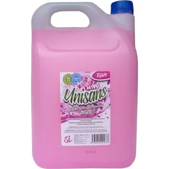 Koupelová kosmetika Unisans tekuté mýdlo 5l Růže antimikrobiální Ph 5,5