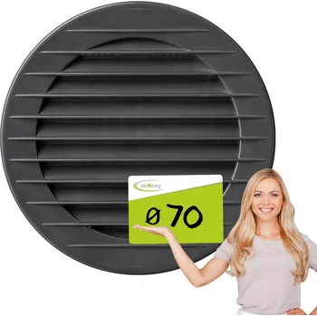 Větrací mřížka Ventilační mřížka airRoxy černá
