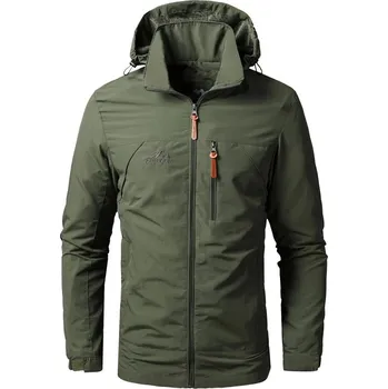 Pánský zimní kabát Pánská zimní bunda ND805 Barva: Zelená, Velikost: XL