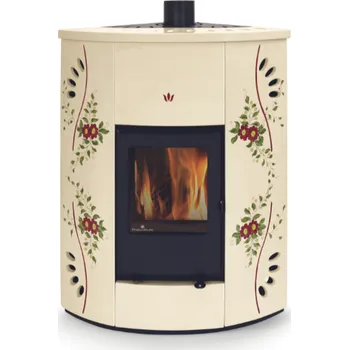 Krbová kamna Phebo Stufe Cupra Decor- Kachlová kamna Barva: Černá