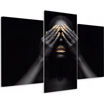 Obraz Třídílný obraz ABSTRAKTNÍ Portrét 3D 60x40