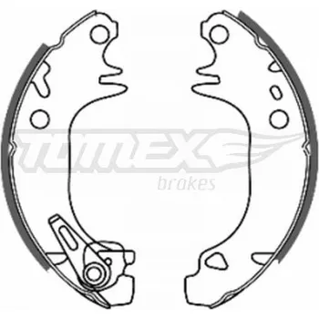 Brzdová čelist Sada brzdových čelistí TOMEX TX 20-44